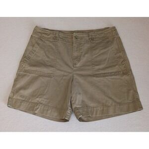 Lauren Jeans Company Ralph Lauren Olive Green Shorts 100% Cotton Size 10